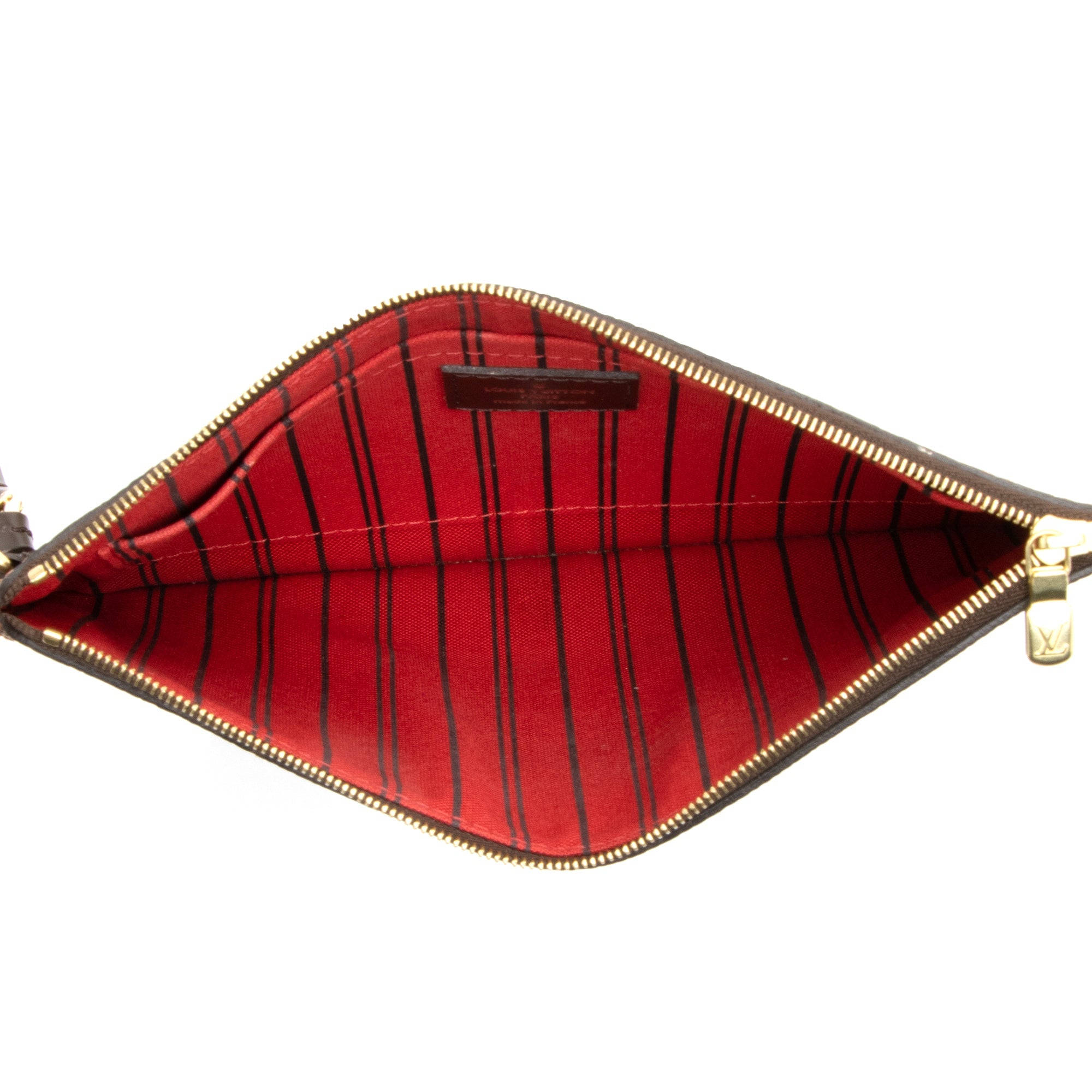 Louis Vuitton Damier Ebene Neverfull MM Pochette (SHF-23456)