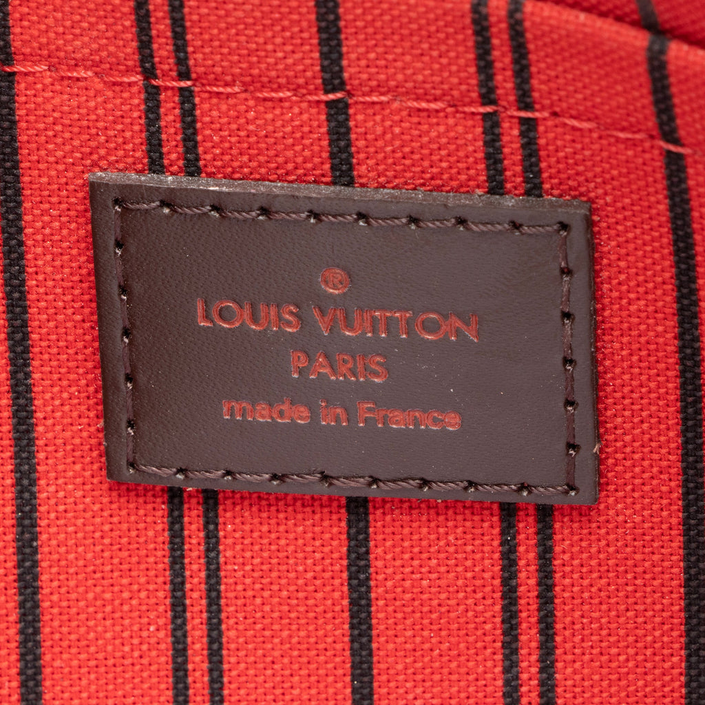 Louis Vuitton Damier Ebene Neverfull MM Pochette (SHF-23456)