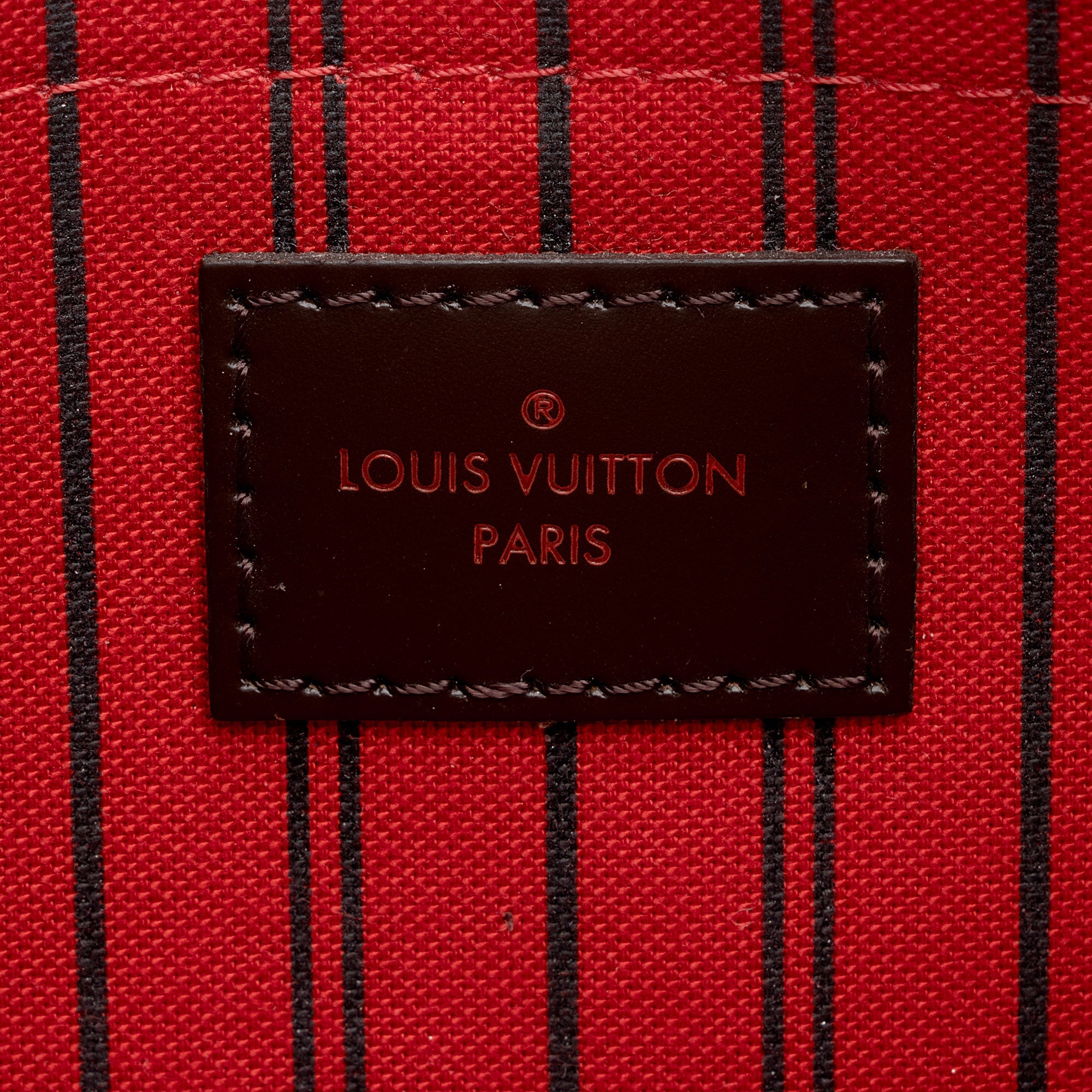 Louis Vuitton Damier Ebene Neverfull MM Pochette (SHF-z2h56K)