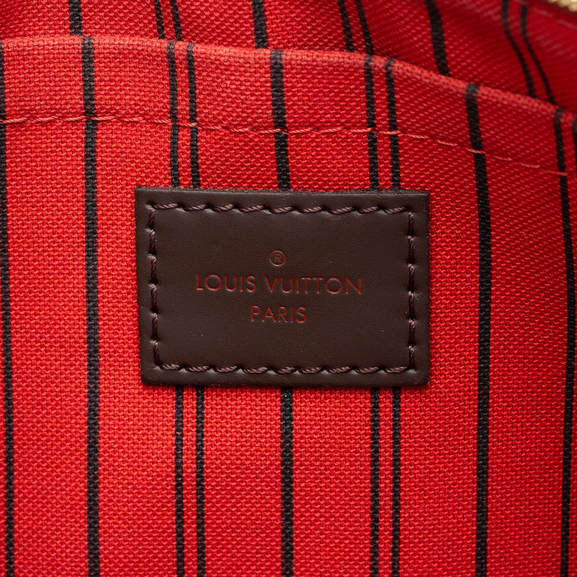 Louis Vuitton Damier Ebene Neverfull MM Pochette