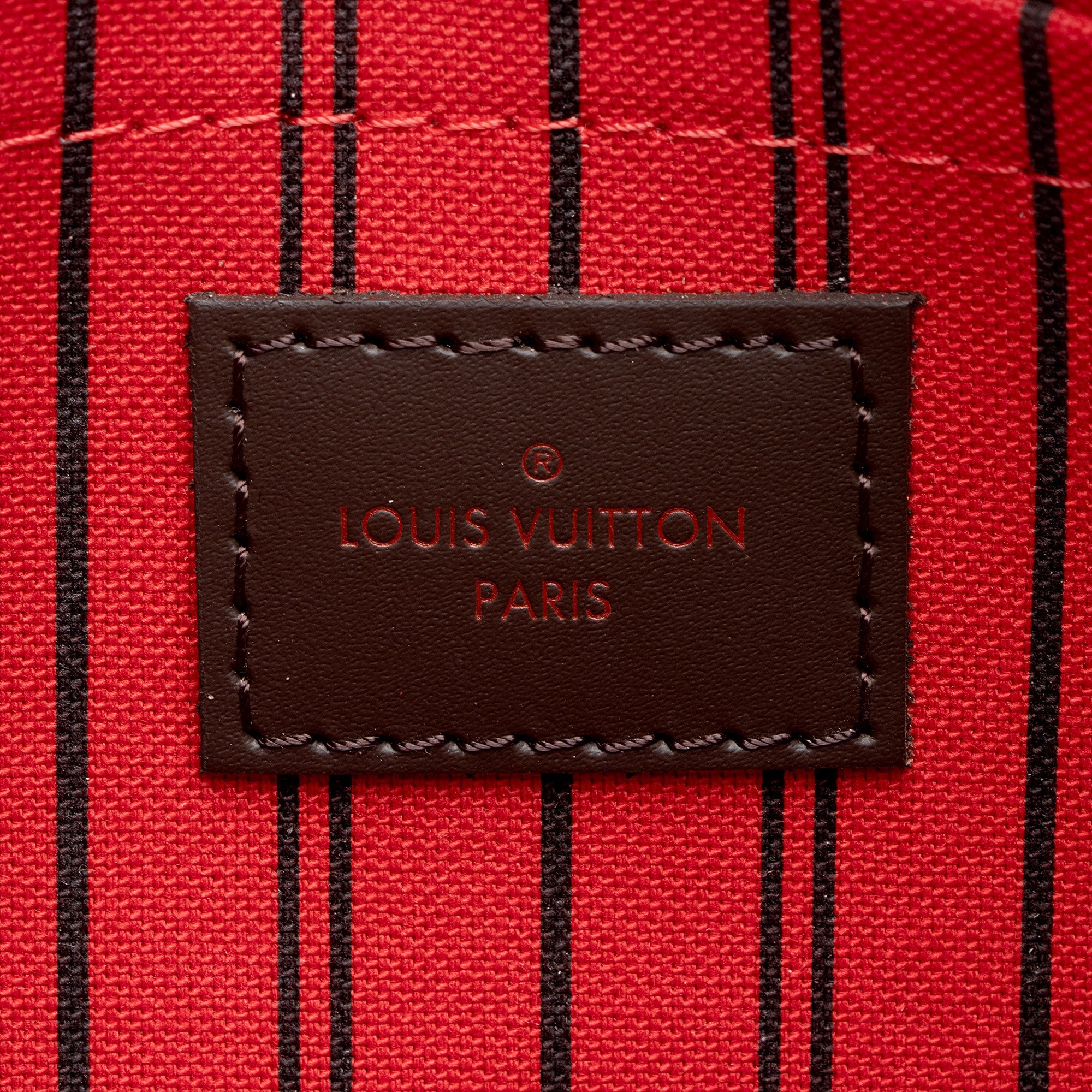 Louis Vuitton Damier Ebene Neverfull MM Pochette