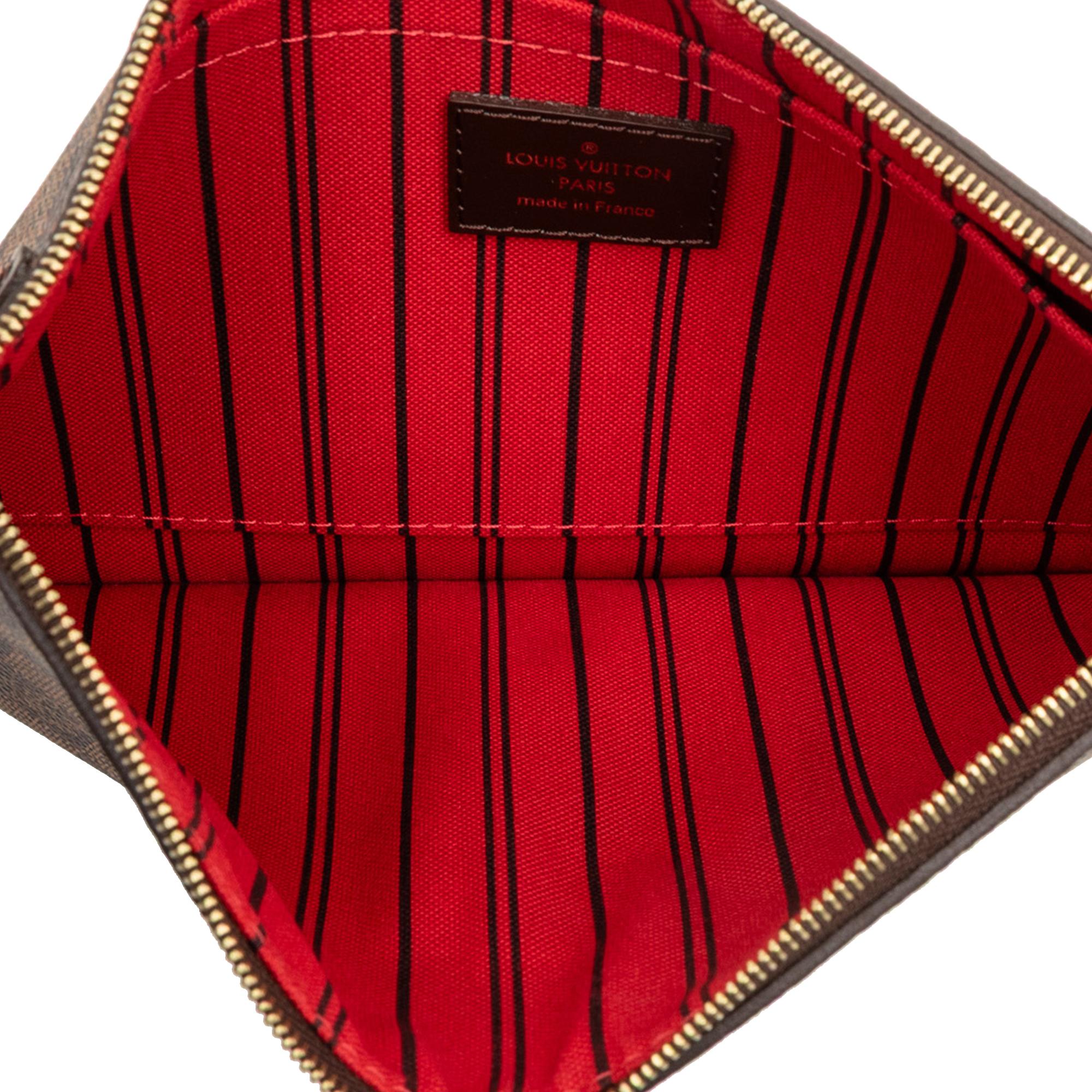 Louis Vuitton Damier Ebene Neverfull MM Pouch