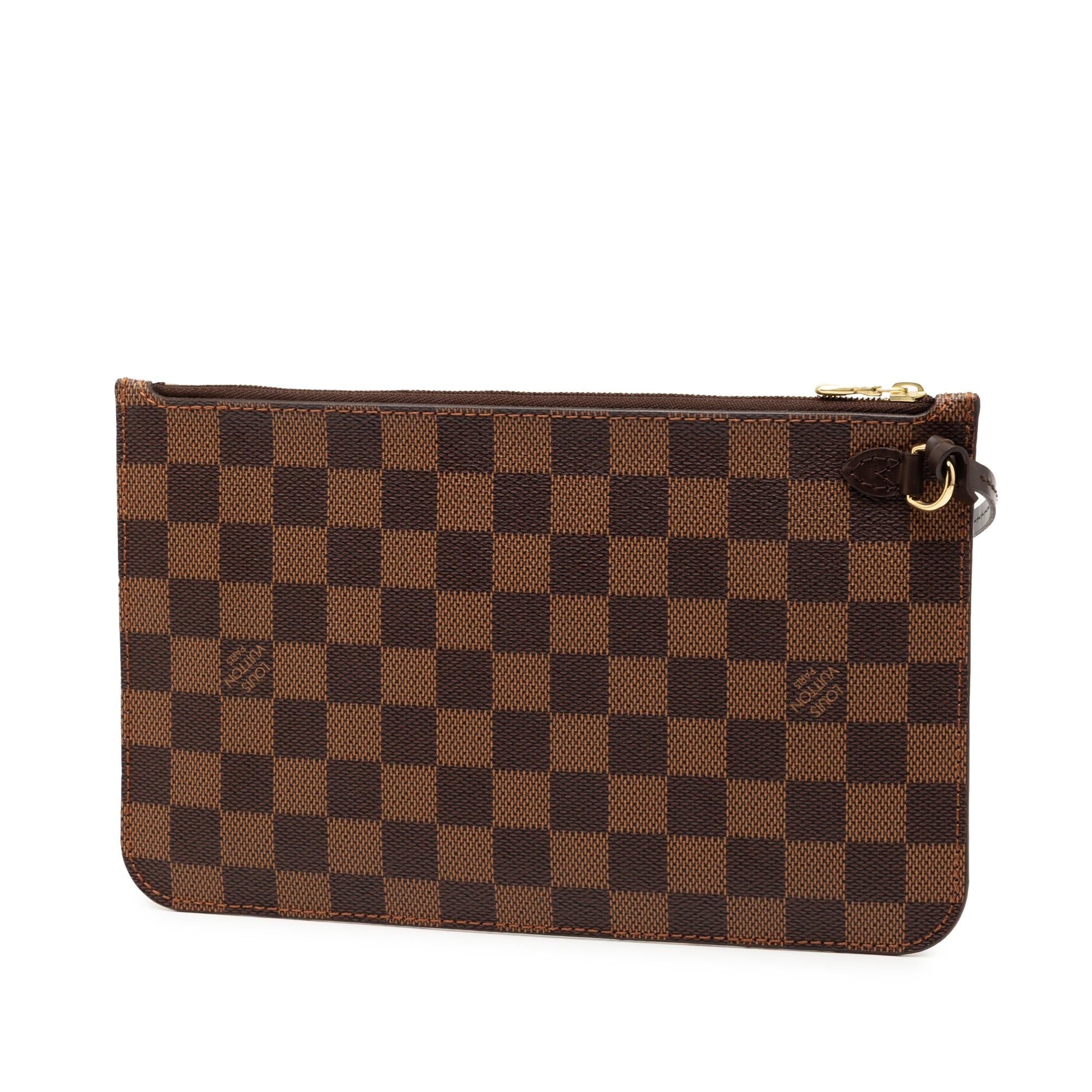 Louis Vuitton Damier Ebene Neverfull MM Pouch