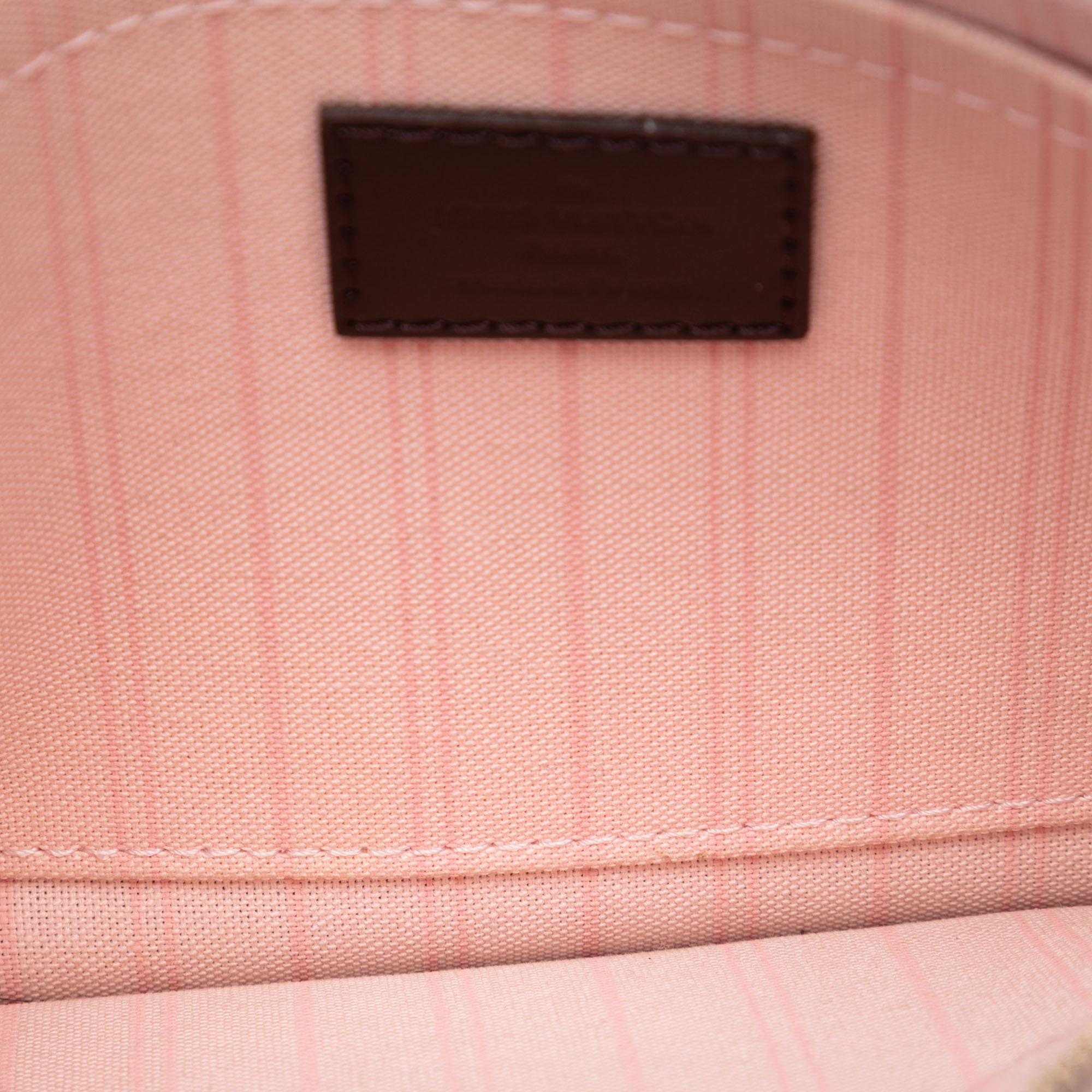 Louis Vuitton Damier Ebene Neverfull MM Pouch