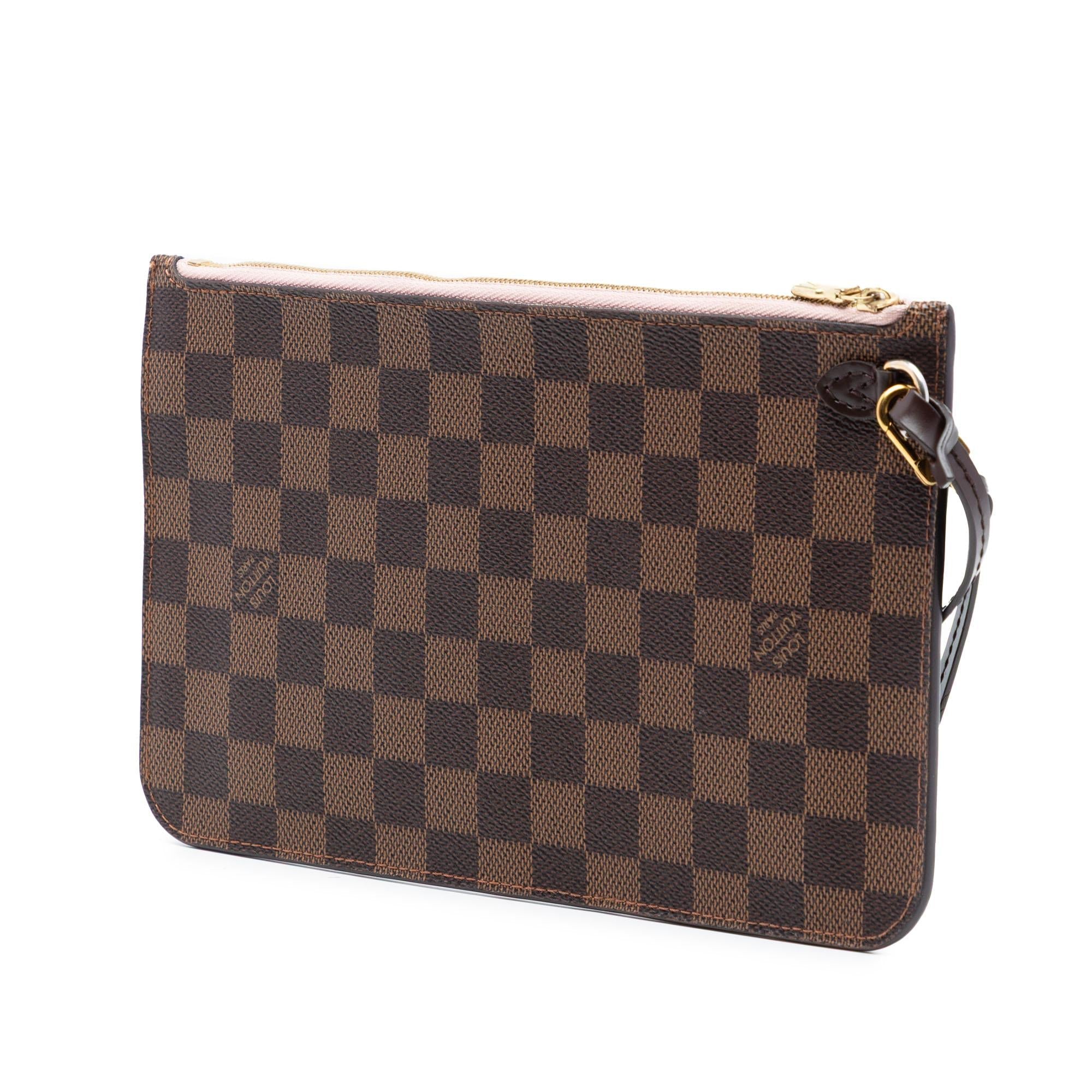 Louis Vuitton Damier Ebene Neverfull MM Pouch