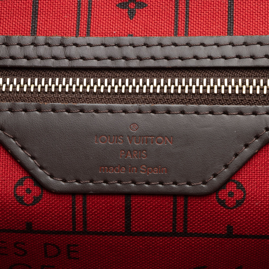 Louis Vuitton Damier Ebene Neverfull MM Tote (SHF-r1UbeE)