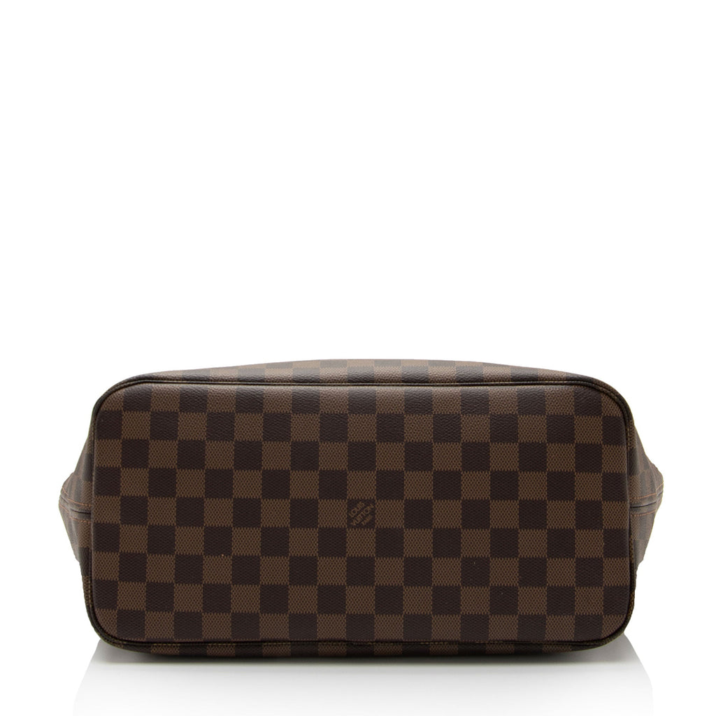 Louis Vuitton Damier Ebene Neverfull MM Tote (SHF-BrNtNW)