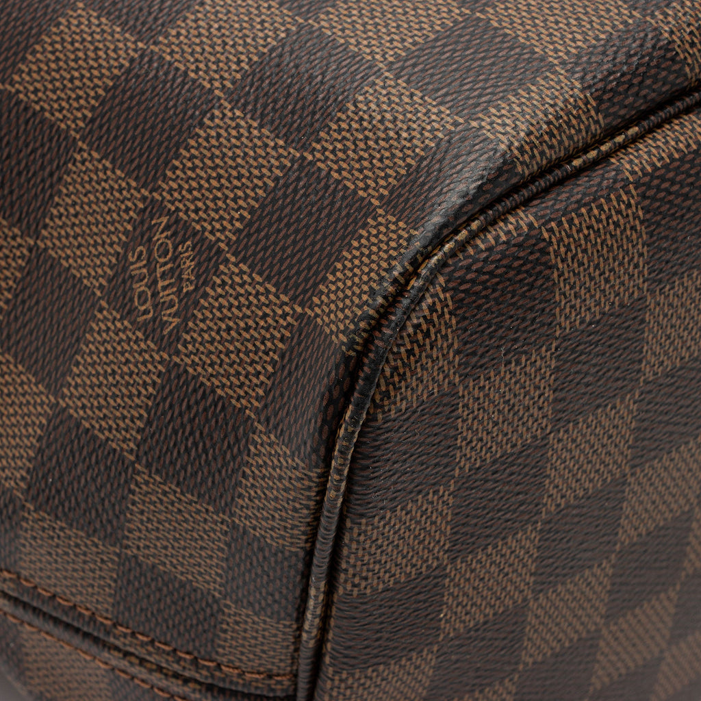 Louis Vuitton Damier Ebene Neverfull MM Tote (SHF-BrNtNW)
