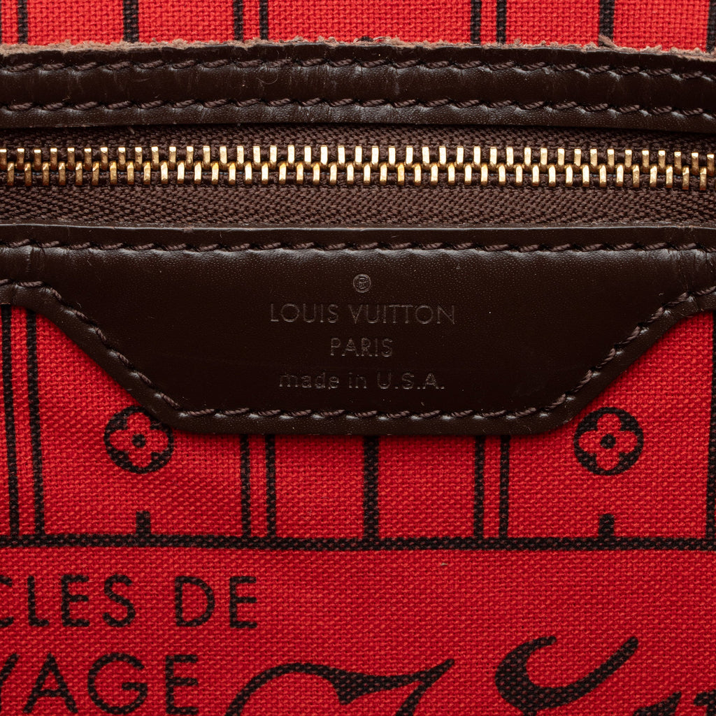 Louis Vuitton Damier Ebene Neverfull MM Tote