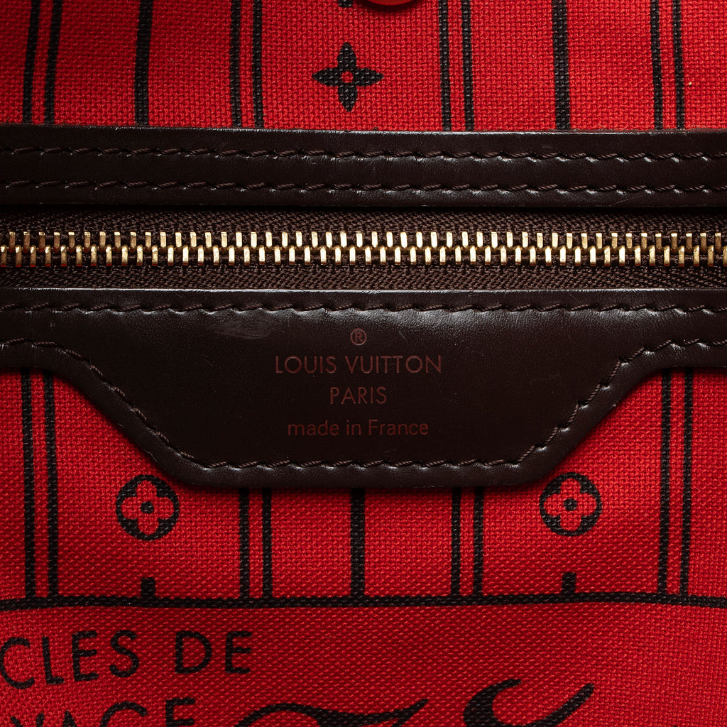 Louis Vuitton Damier Ebene Neverfull MM Tote