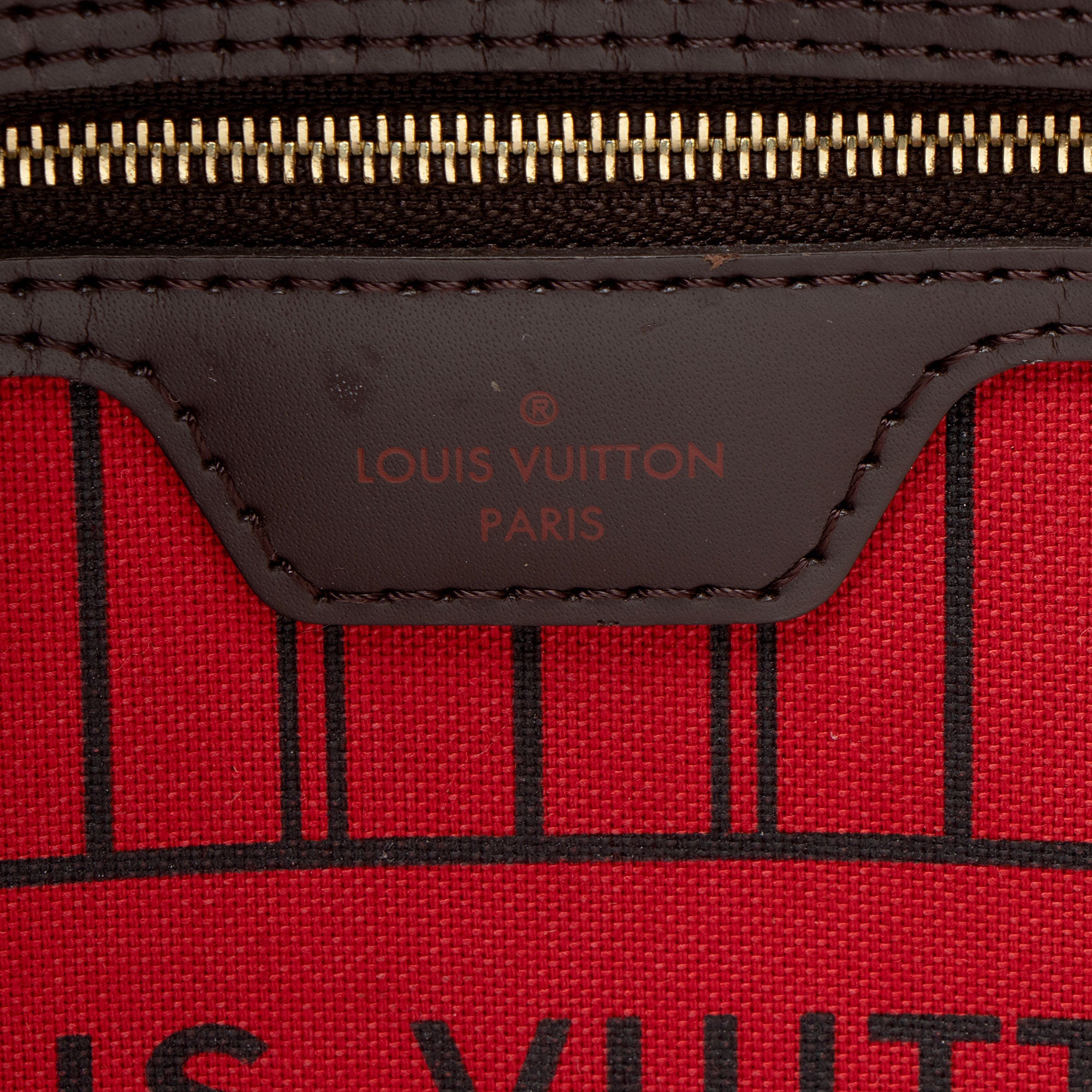 Louis Vuitton Damier Ebene Neverfull MM Tote