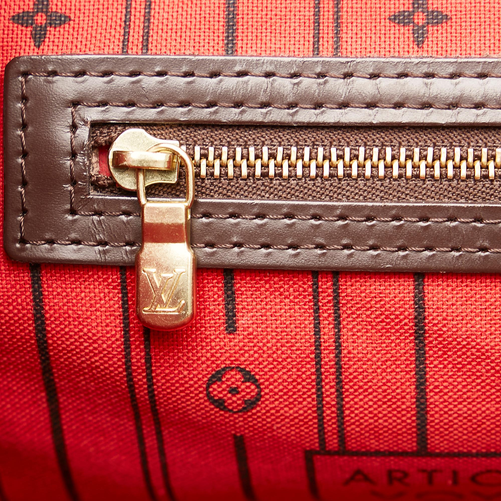 Louis Vuitton Damier Ebene Neverfull MM (SHG-35516)