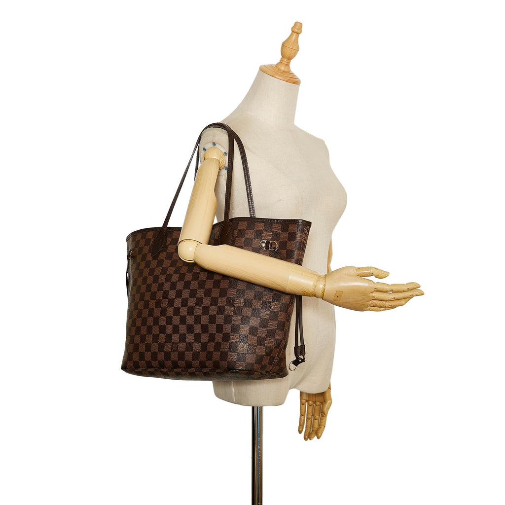 Louis Vuitton Damier Ebene Neverfull MM (SHG-35516)