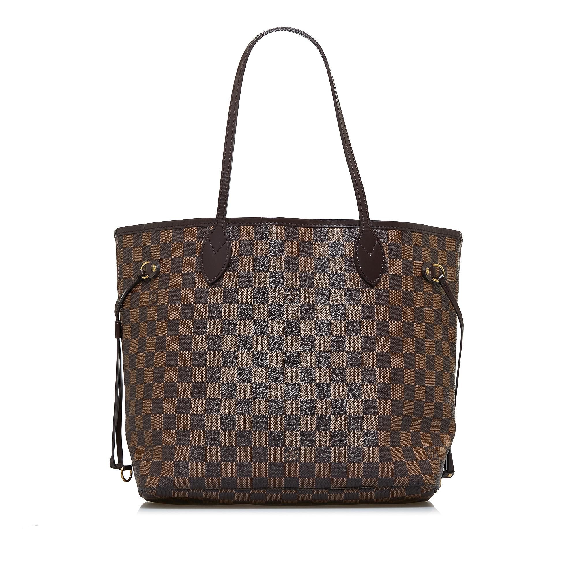 Louis Vuitton Damier Ebene Neverfull MM (SHG-iDFzYL)