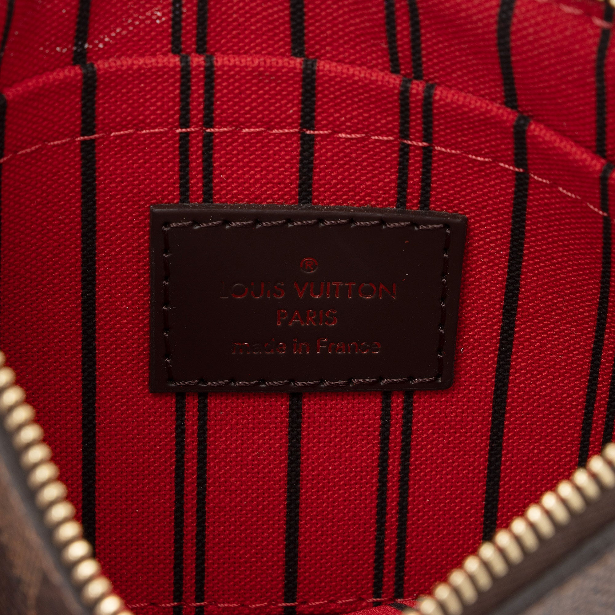 Louis Vuitton Damier Ebene Neverfull PM Pochette (SHF-qYwBLi)