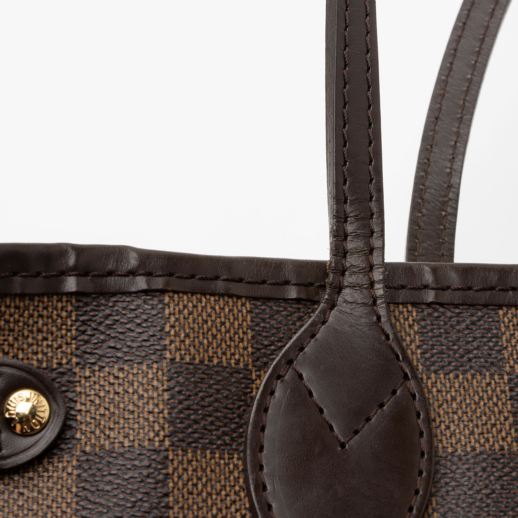 Louis Vuitton Damier Ebene Neverfull PM Tote (SHF-vQArNz)
