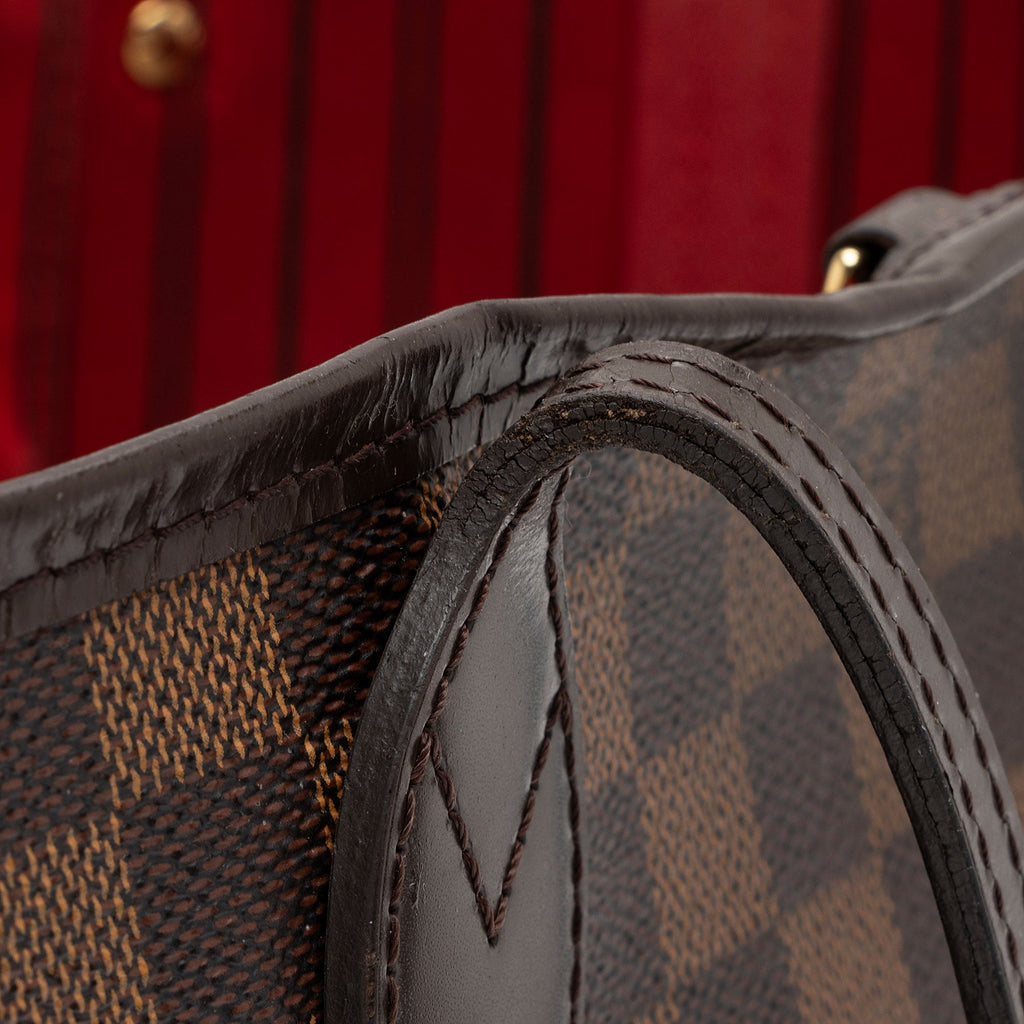 Louis Vuitton Damier Ebene Neverfull PM Tote (SHF-6FfFkS)