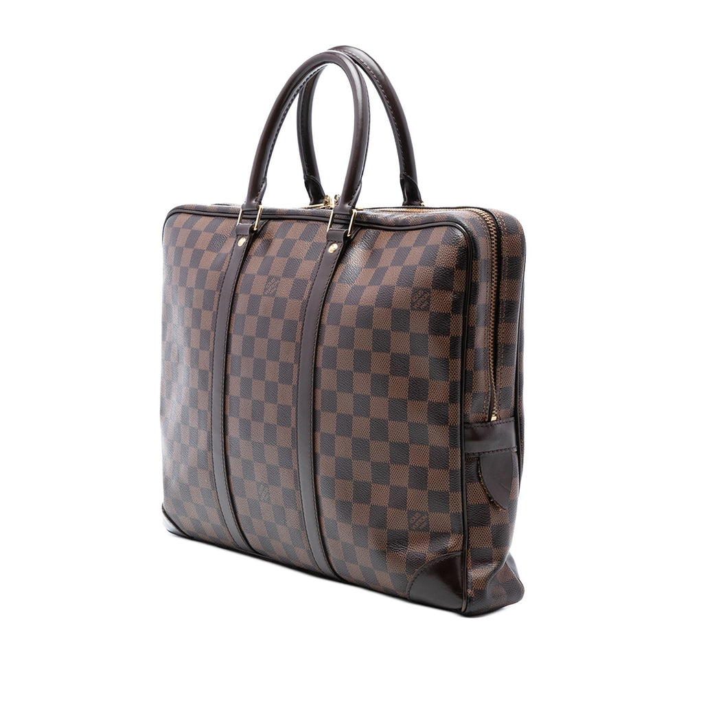 Louis Vuitton Damier Ebene Porte Documents Voyage PM