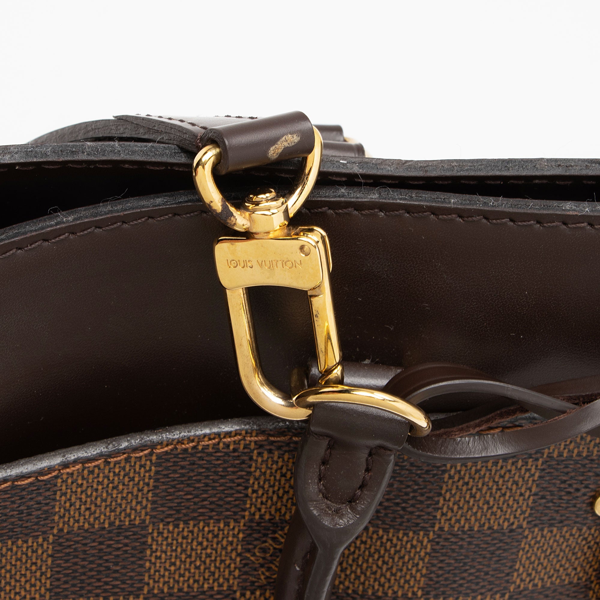 Louis Vuitton Damier Ebene Rivoli MM Satchel (SHF-ofICj3)
