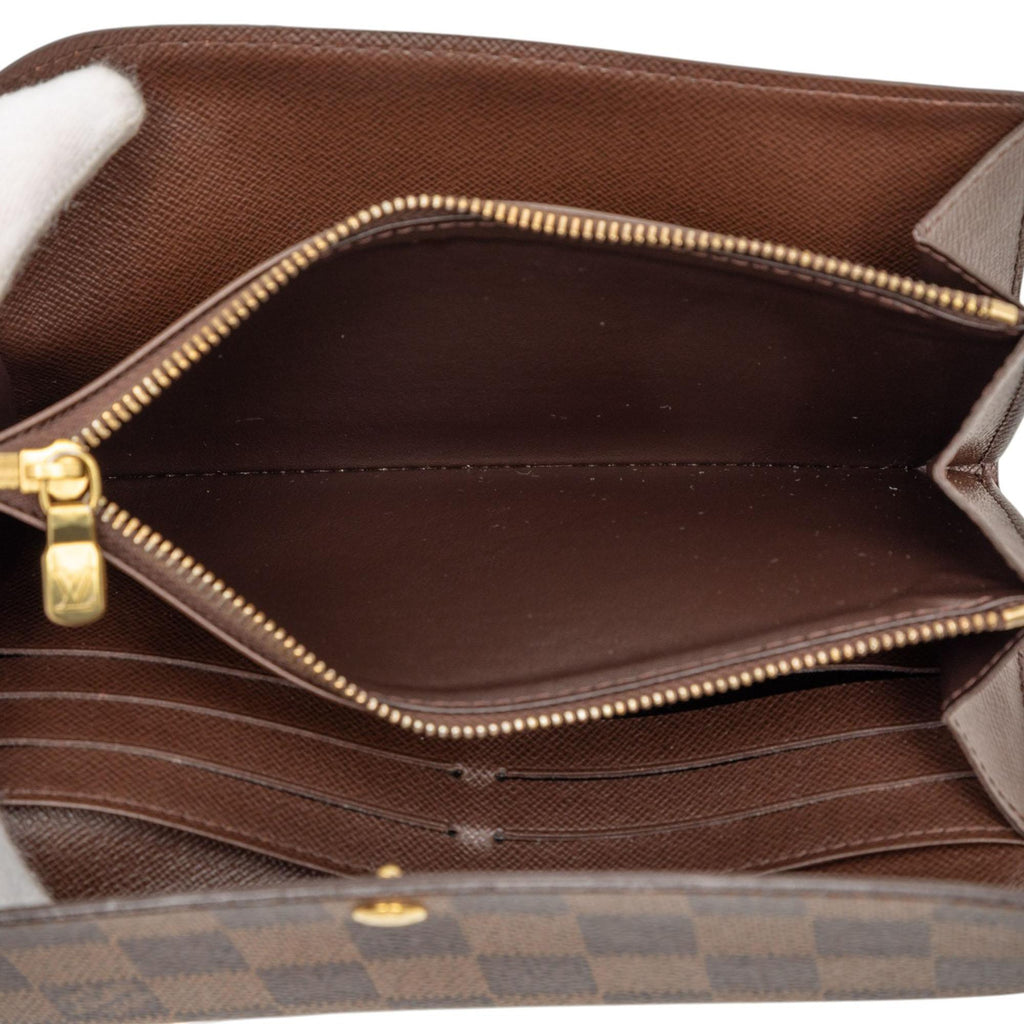 Louis Vuitton Damier Ebene Sarah Long Wallet