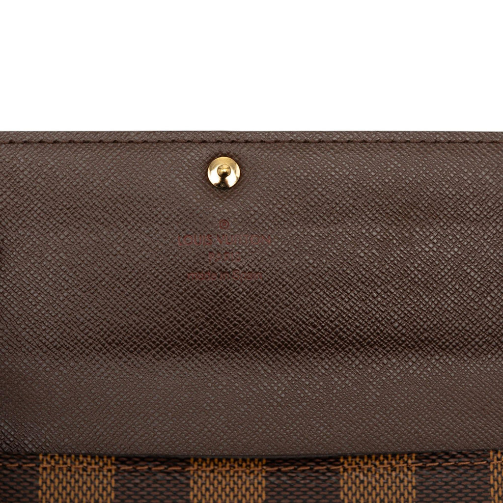 Louis Vuitton Damier Ebene Sarah Long Wallet