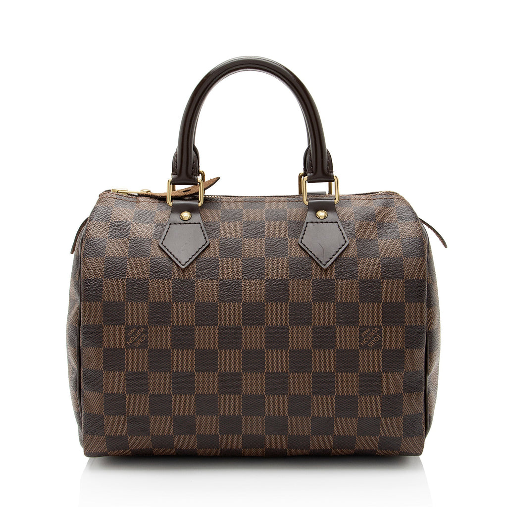 Louis Vuitton Damier Ebene Speedy 25 Satchel (SHF-tbIJZJ)