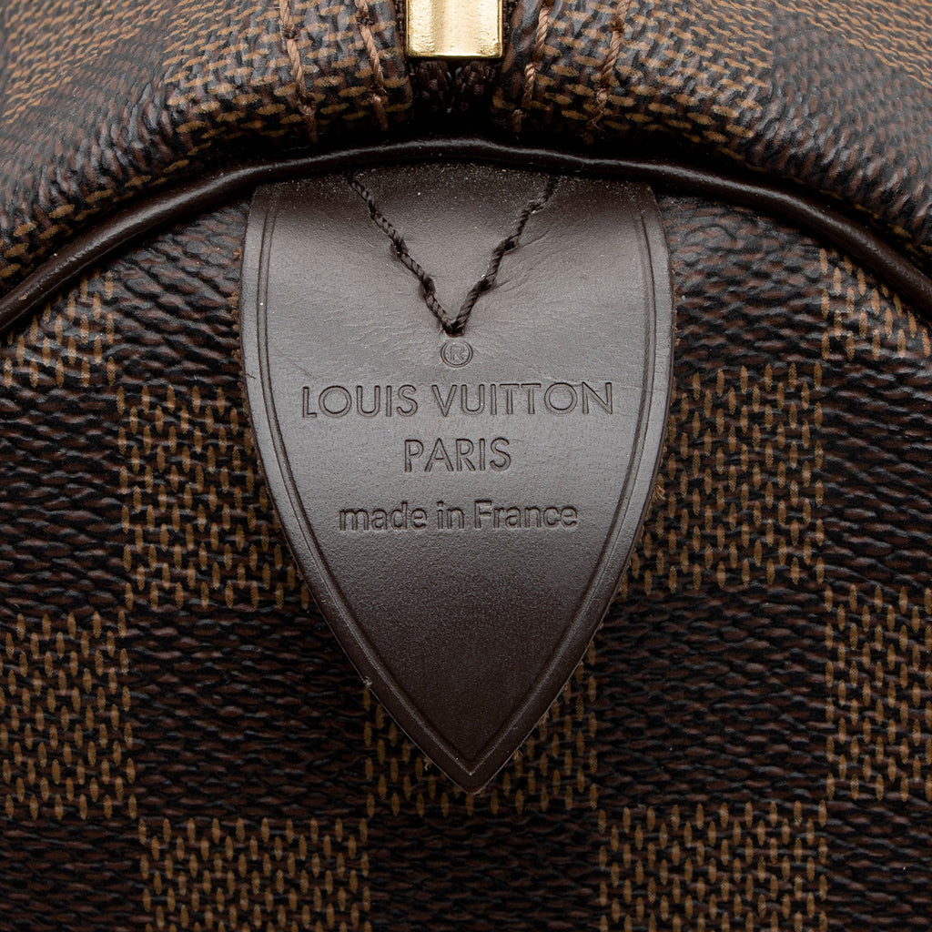 Louis Vuitton Damier Ebene Speedy 25 Satchel (SHF-tbIJZJ)