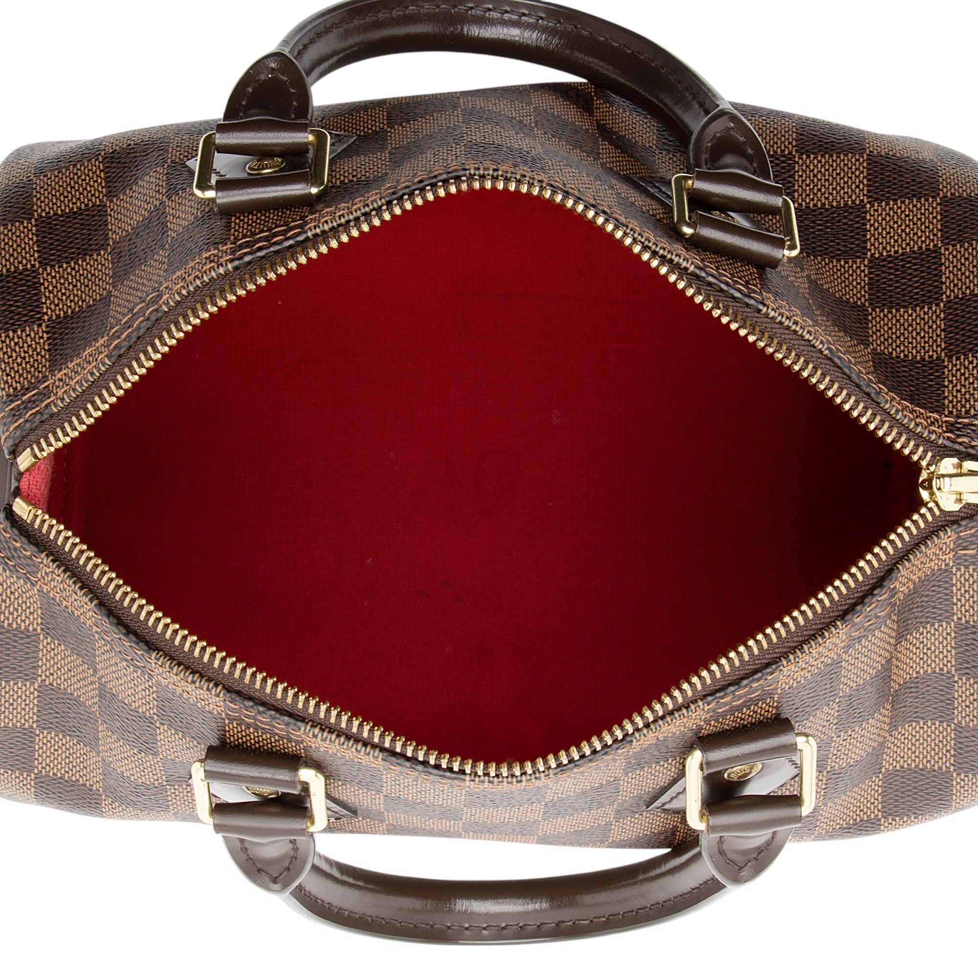 Louis Vuitton Damier Ebene Speedy 25 Satchel