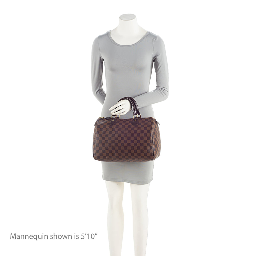 Louis Vuitton Damier Ebene Speedy 30 Satchel (SHF-woWUpp)