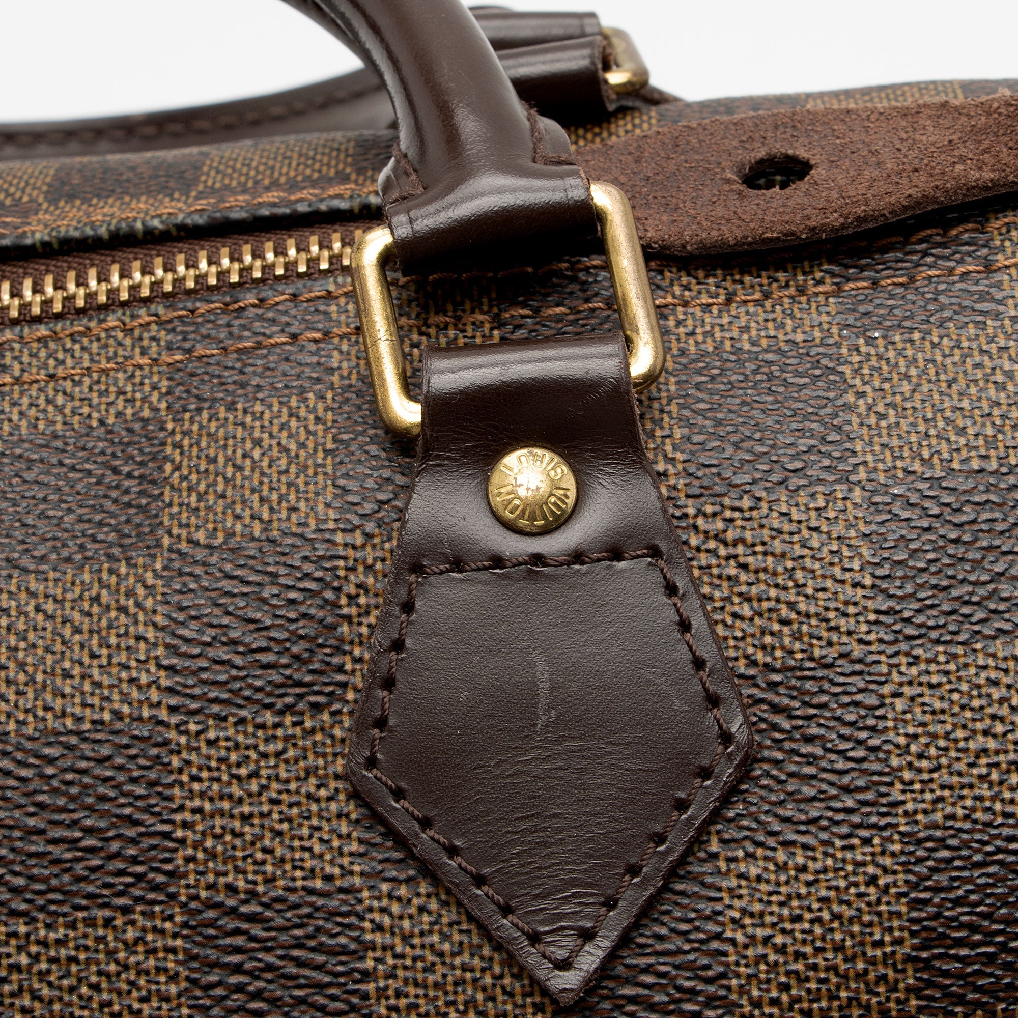 Louis Vuitton Damier Ebene Speedy 30 Satchel (SHF-yrMtsc)