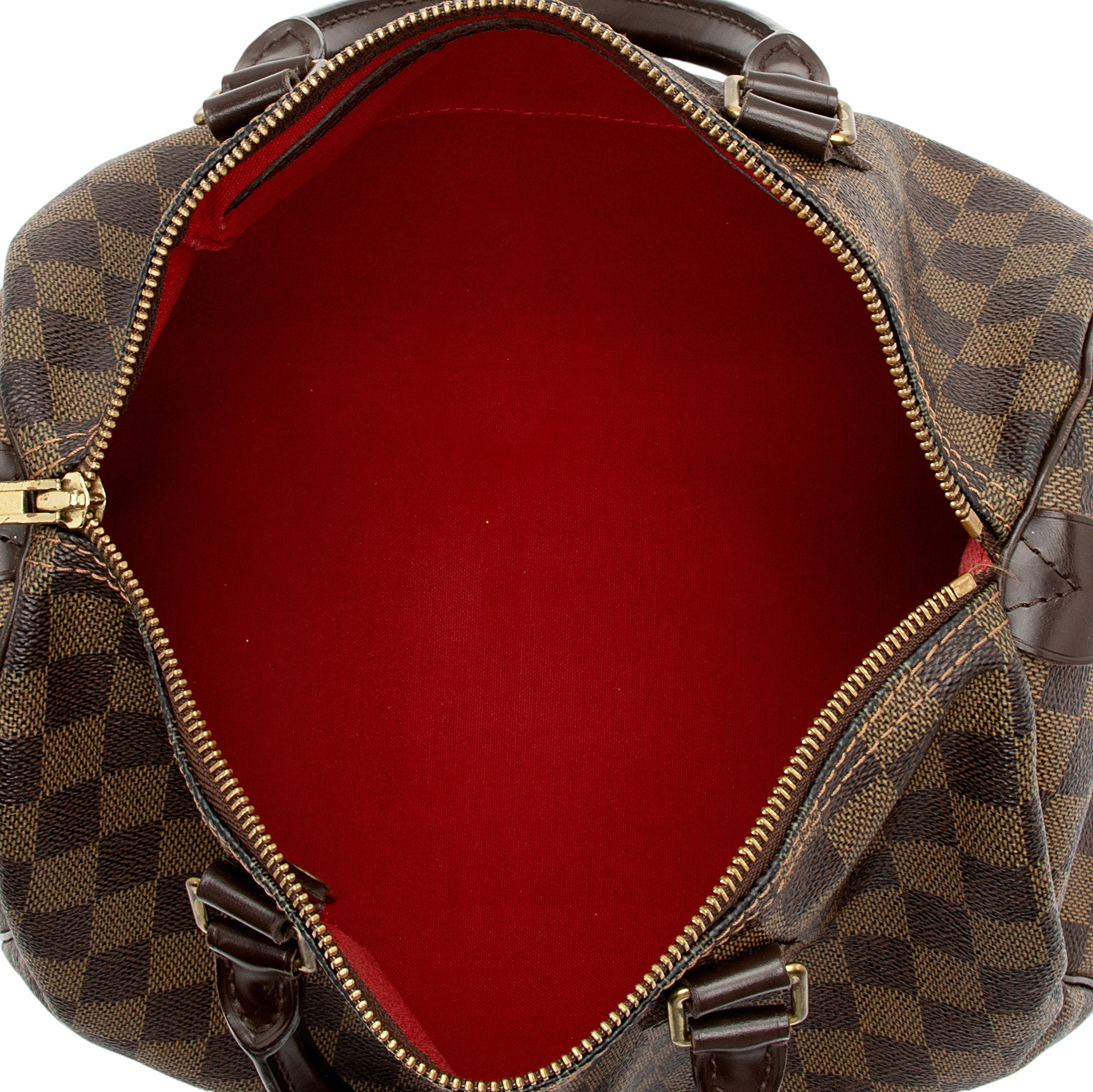 Louis Vuitton Damier Ebene Speedy 30 Satchel (SHF-yrMtsc)