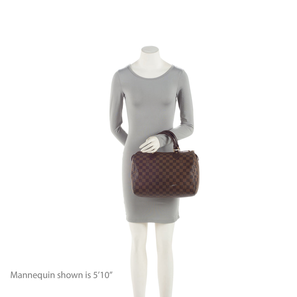 Louis Vuitton Damier Ebene Speedy 30 Satchel (SHF-yrMtsc)