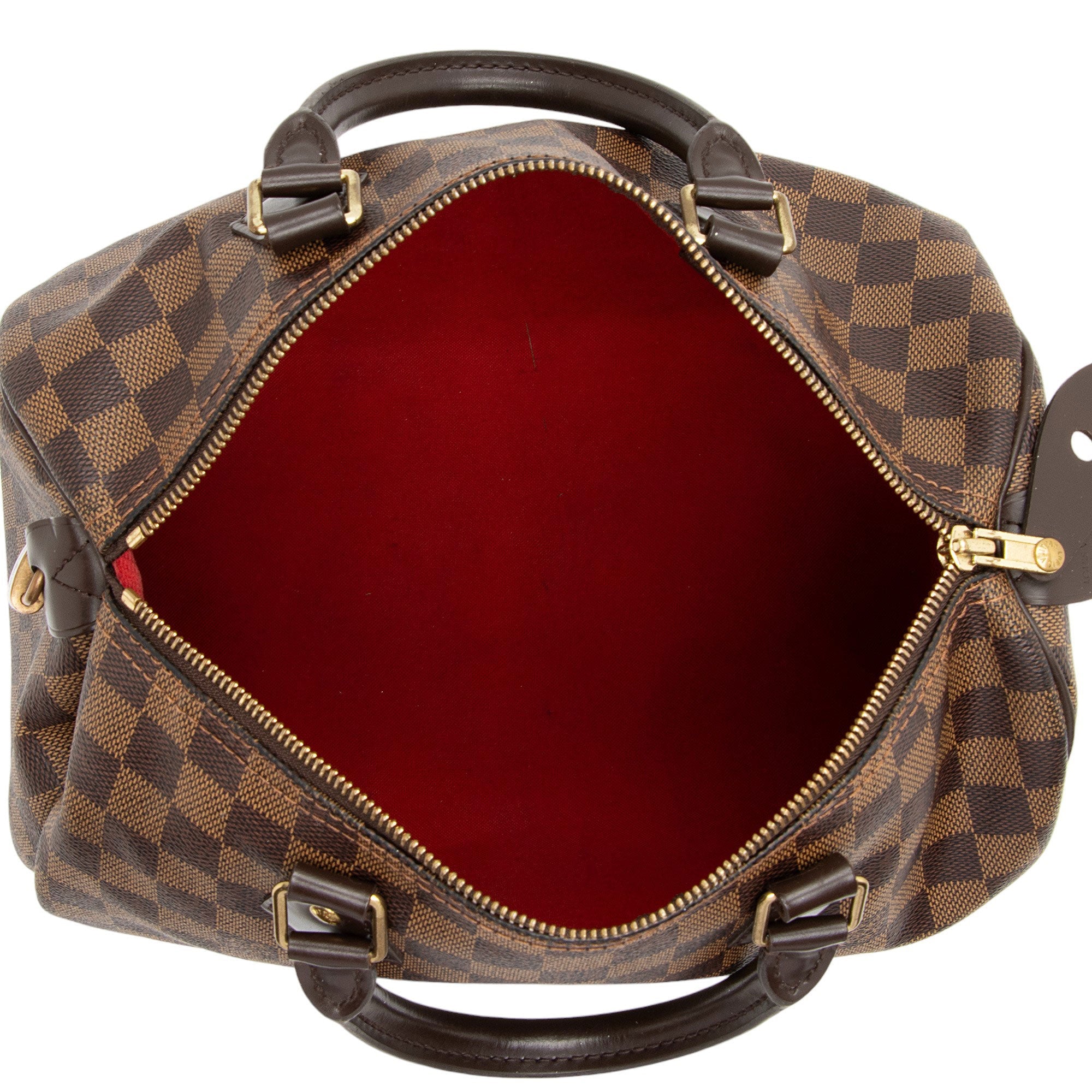 Louis Vuitton Damier Ebene Speedy 30 Satchel (SHF-bTjaCO)