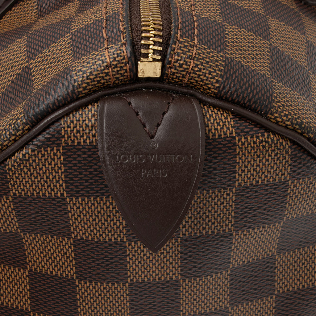 Louis Vuitton Damier Ebene Speedy 30 Satchel (SHF-bTjaCO)