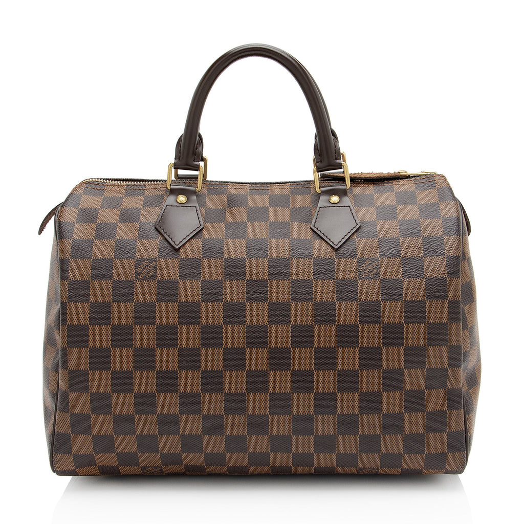 Louis Vuitton Damier Ebene Speedy 30 Satchel (SHF-Yd9xGm)