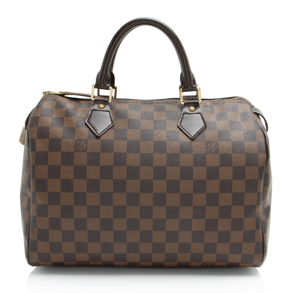 Louis Vuitton Damier Ebene Speedy 30 Satchel