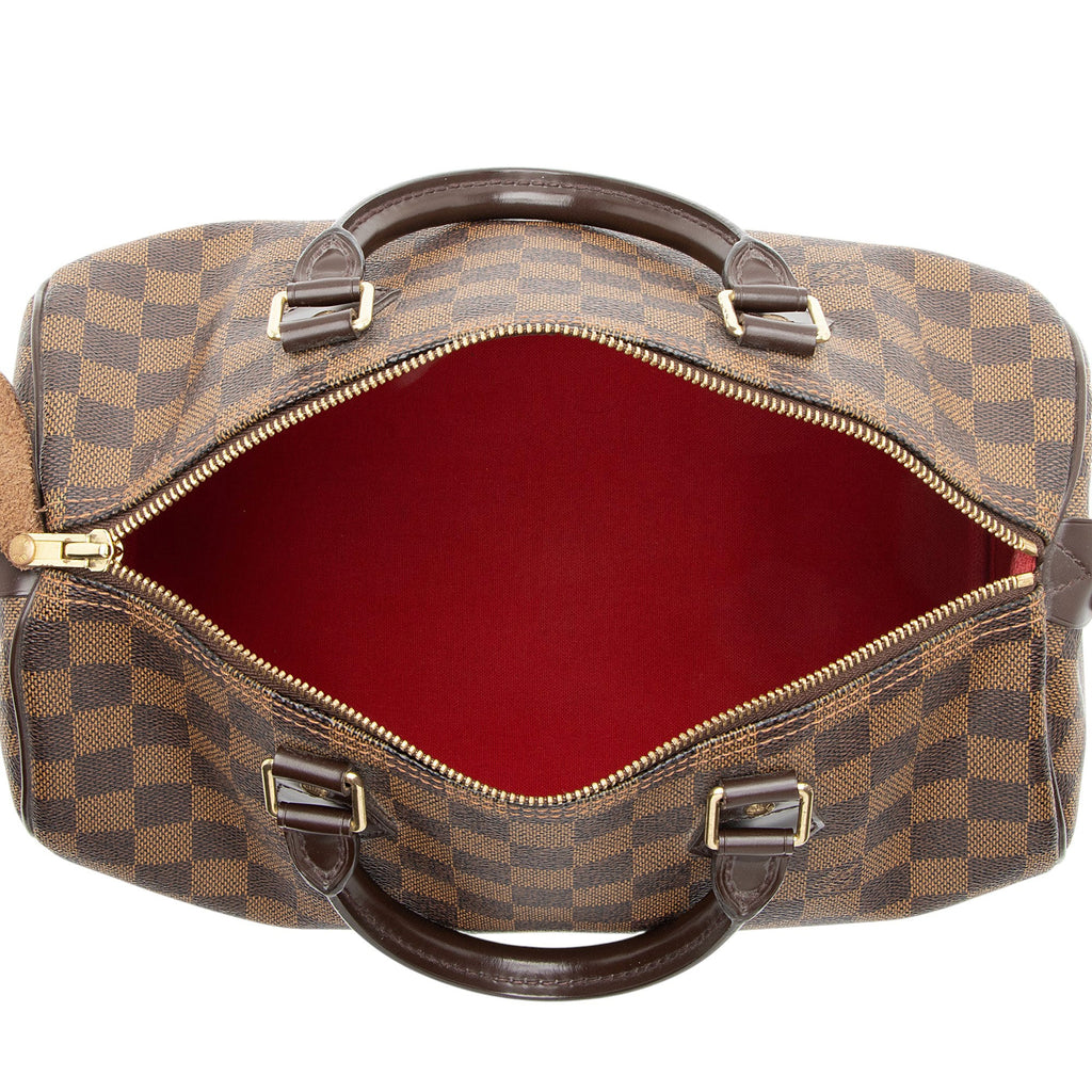 Louis Vuitton Damier Ebene Speedy 30 Satchel