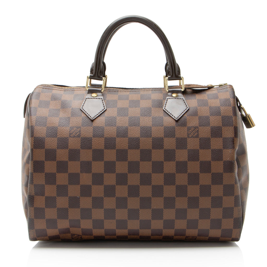 Louis Vuitton Damier Ebene Speedy 30 Satchel