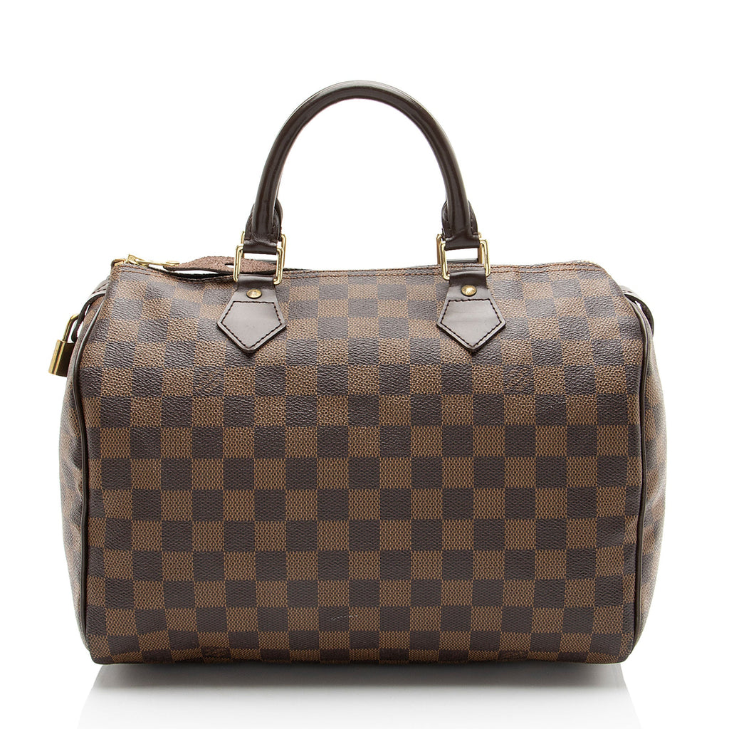 Louis Vuitton Damier Ebene Speedy 30 Satchel
