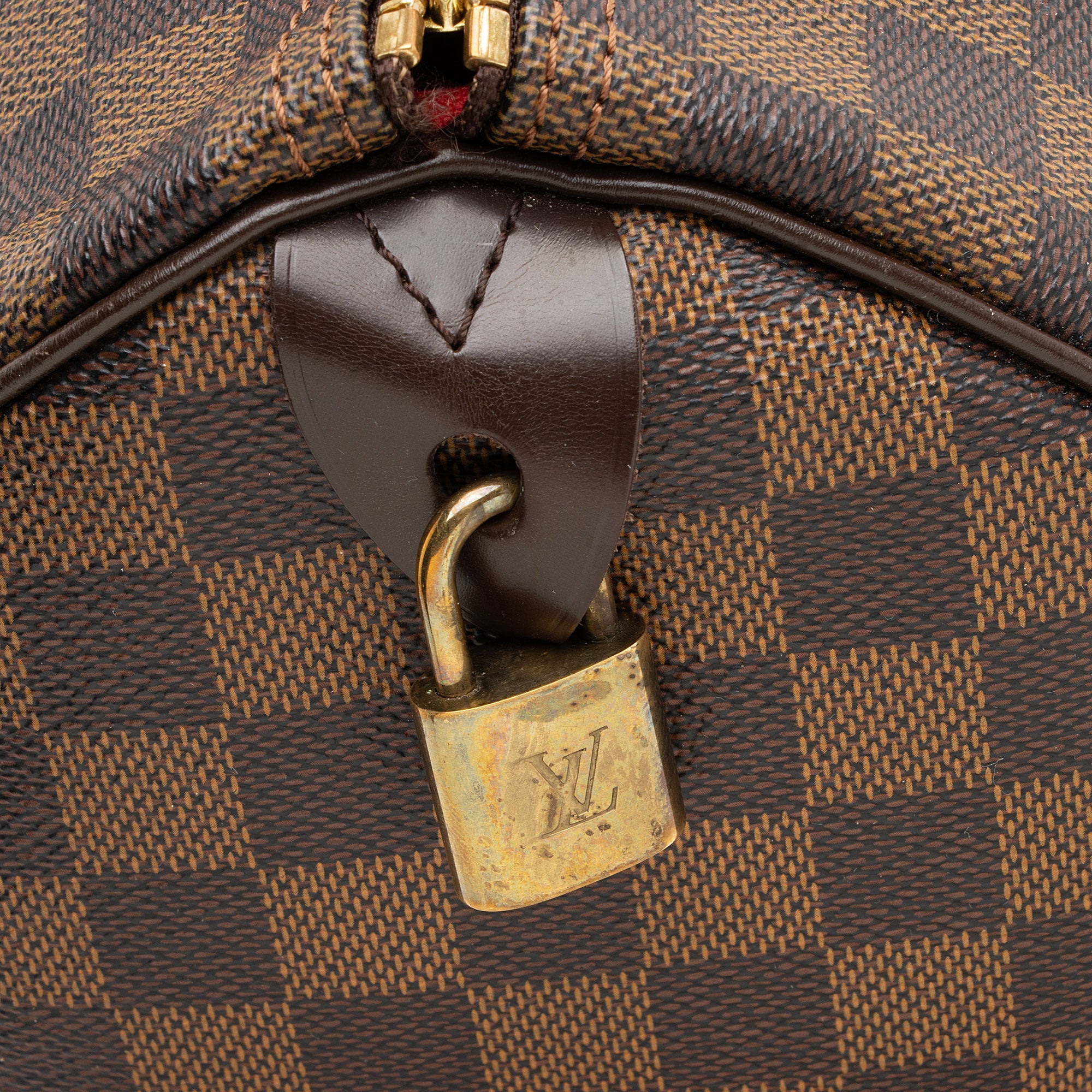 Louis Vuitton Damier Ebene Speedy 30 Satchel