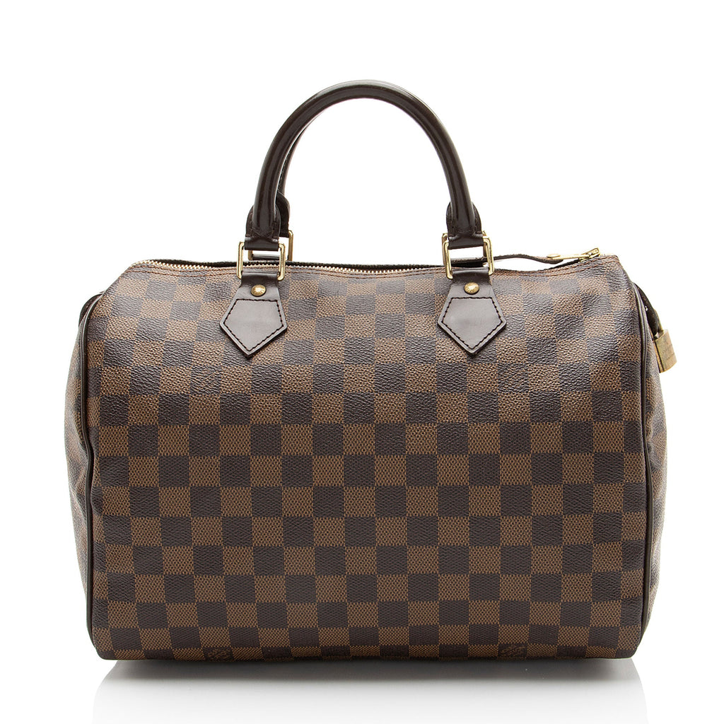 Louis Vuitton Damier Ebene Speedy 30 Satchel