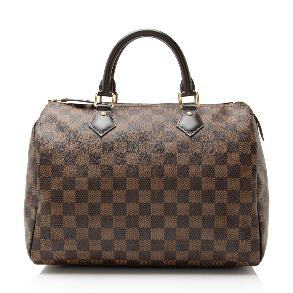 Louis Vuitton Damier Ebene Speedy 30 Satchel