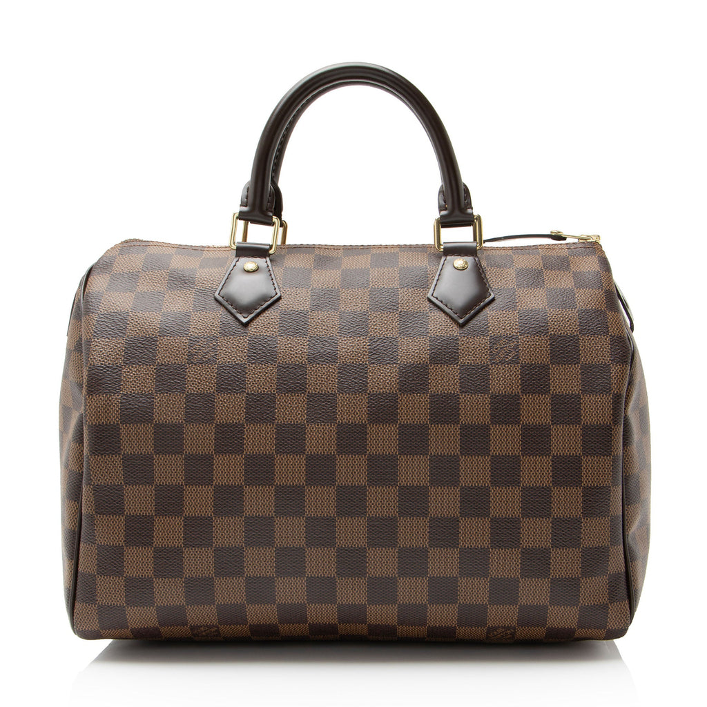 Louis Vuitton Damier Ebene Speedy 30 Satchel