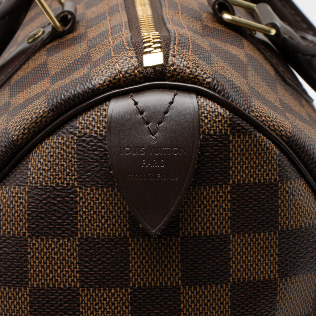 Louis Vuitton Damier Ebene Speedy 30 Satchel