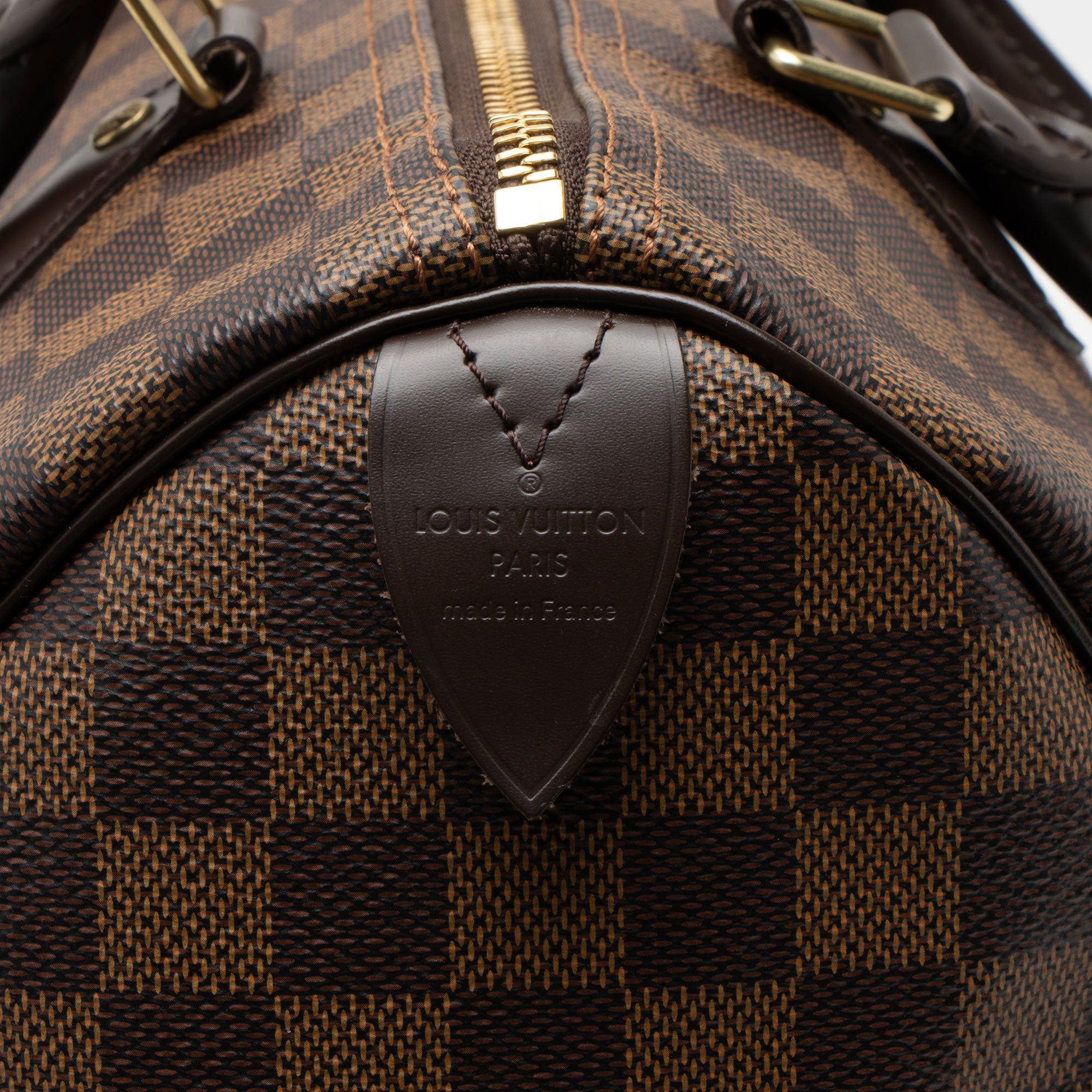 Louis Vuitton Damier Ebene Speedy 30 Satchel