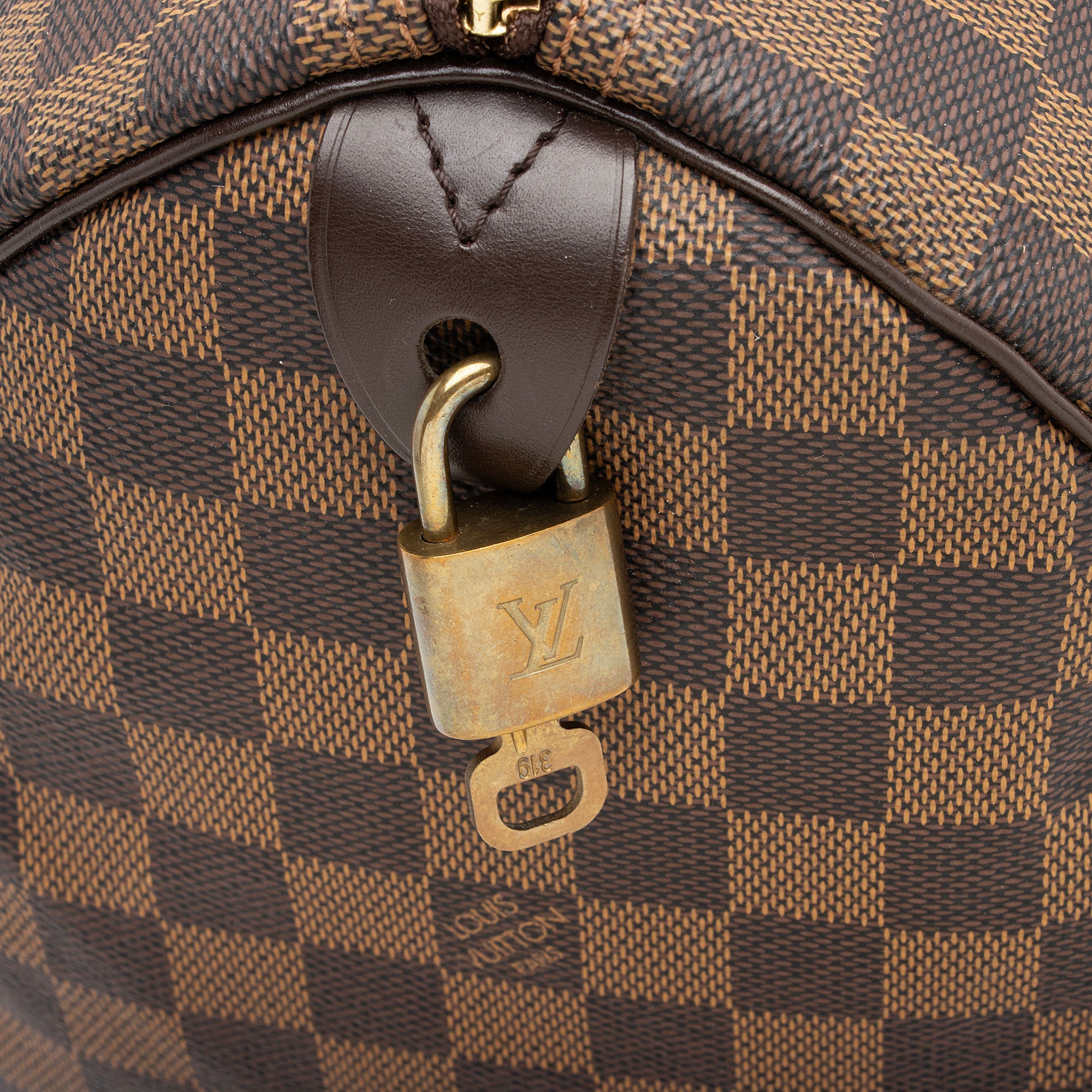 Louis Vuitton Damier Ebene Speedy 30 Satchel