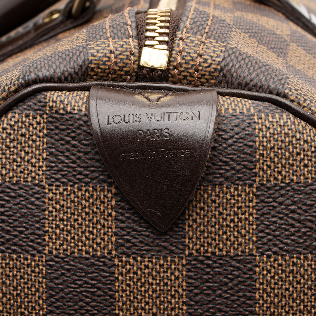 Louis Vuitton Damier Ebene Speedy 30 Satchel