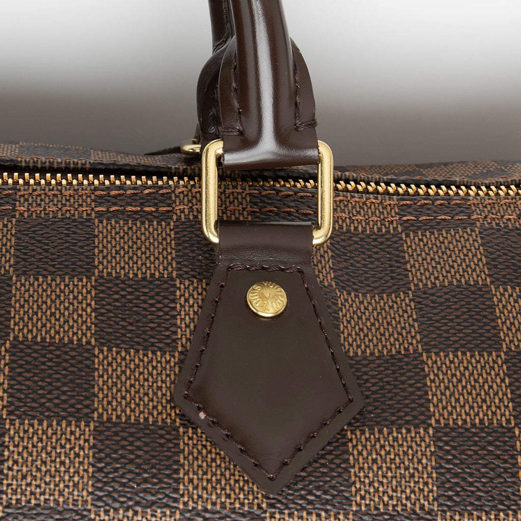 Louis Vuitton Damier Ebene Speedy 35 Satchel (SHF-scUW6C)