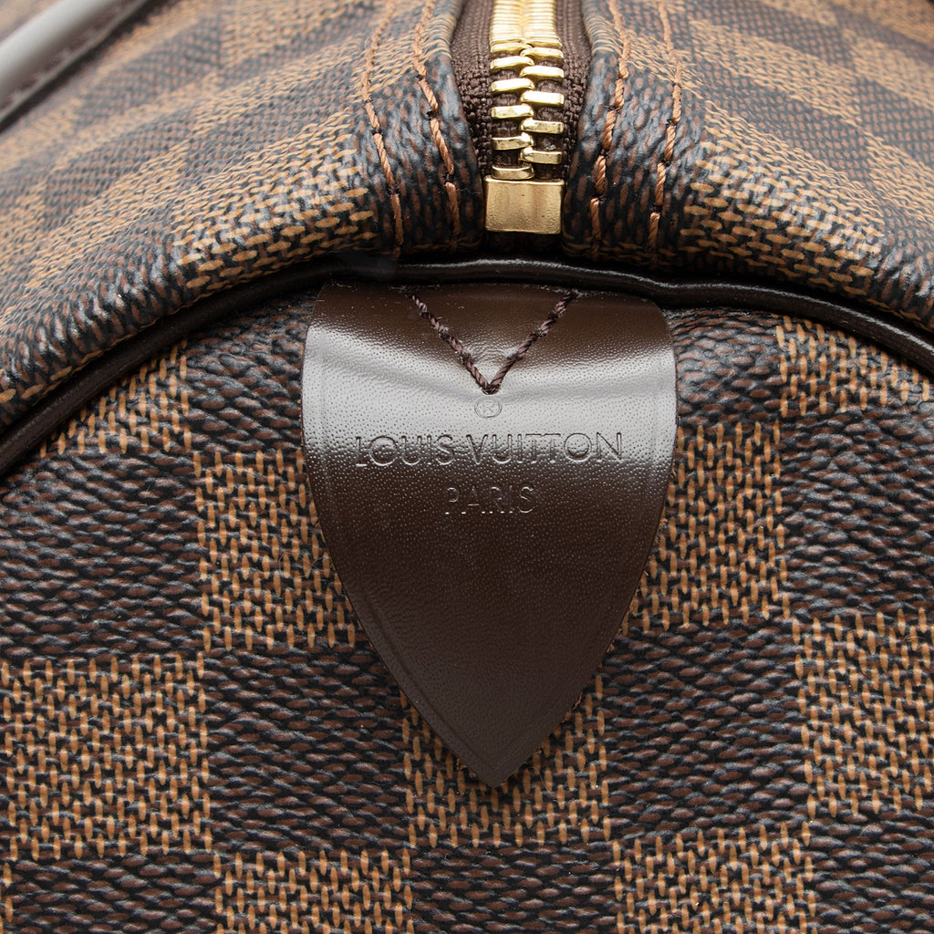 Louis Vuitton Damier Ebene Speedy 35 Satchel (SHF-scUW6C)