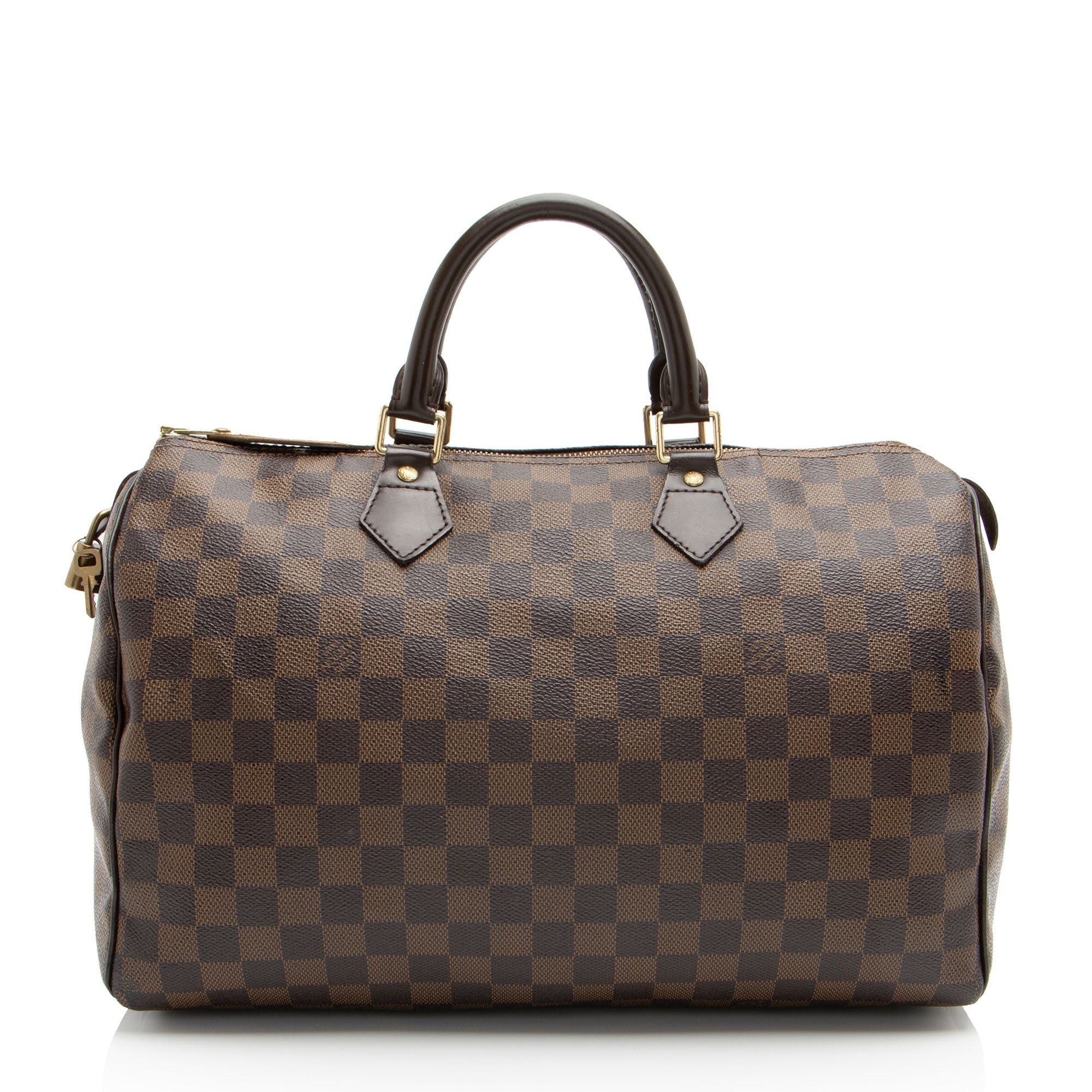 Louis Vuitton Damier Ebene Speedy 35 Satchel (SHF-w0gcrV)